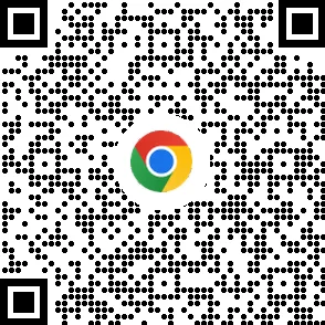モバイル デバイスに Chrome ブラウザをダウンロードするための QR コード